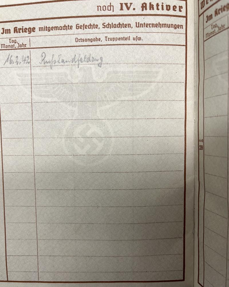 Wehrpass - WH (Heer) - 29.Inf.Div.- Dehnhardt