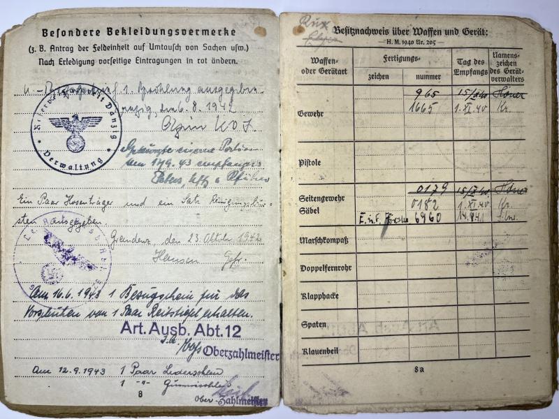 Soldbuch/citations - WH (Heer) - 709.Inf.Div. - D-Day - Rux