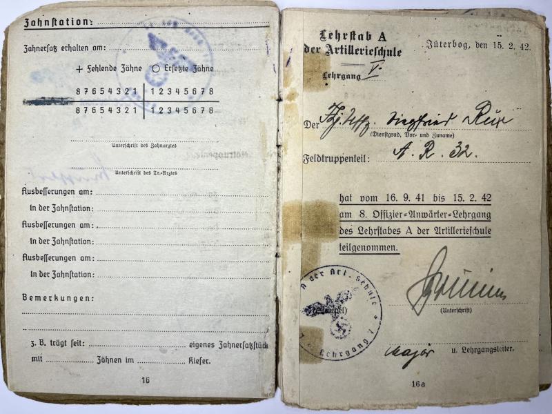 Soldbuch/citations - WH (Heer) - 709.Inf.Div. - D-Day - Rux