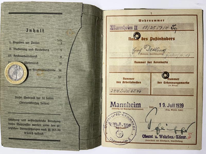 Wehrpass - KM -