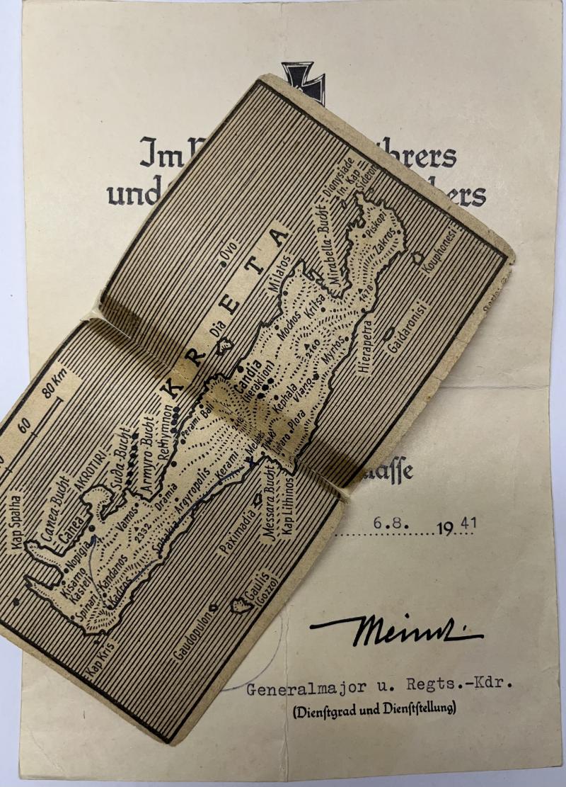 Citation  - Luftwaffe - Sturm Rgt. - Crete - Suschke