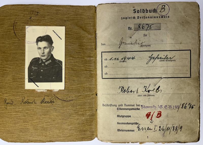 Soldbuch/citations - WH (Heer) - 359.Inf.Div. - Krebsr
