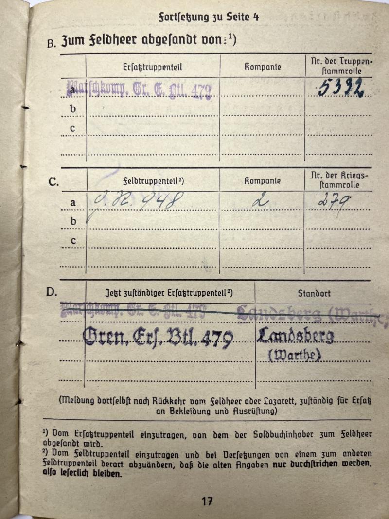 Soldbuch/citations - WH (Heer) - 359.Inf.Div. - Krebsr