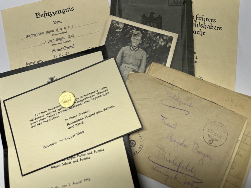 Wehrpass/citations - WH (Heer) - 95.Inf.Div. - Hubel