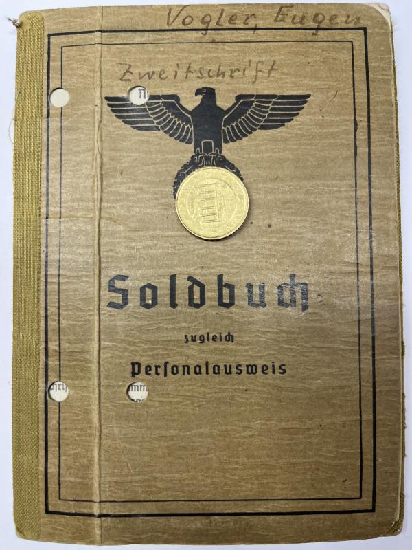 Soldbuch - WH (Heer) KM - 68.Inf.Div. - Vogler