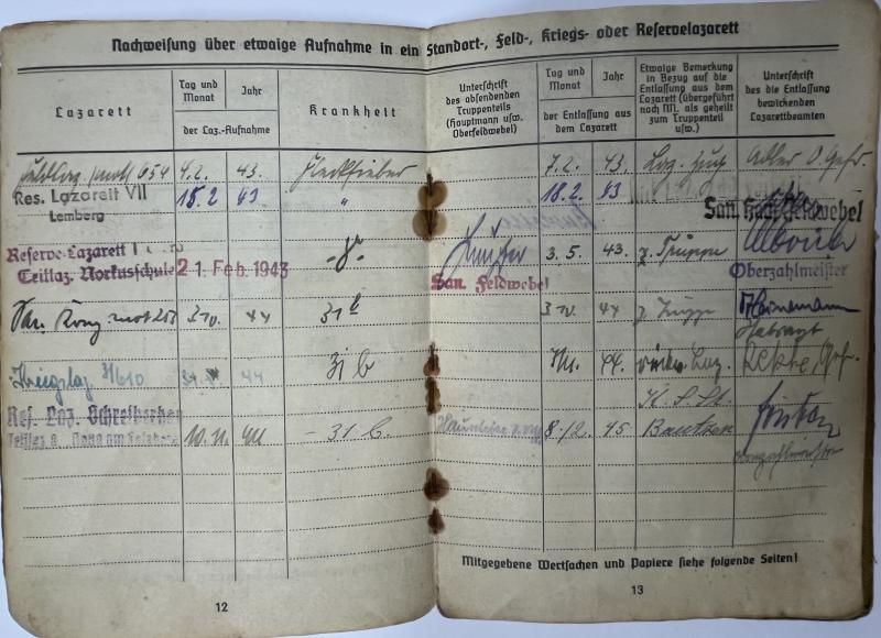 Soldbuch - WH (Heer) - 357.Inf.Div./Ausbildungs-Div.464. - Kahl