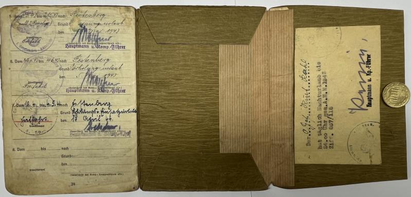 Soldbuch - WH (Heer) - 357.Inf.Div./Ausbildungs-Div.464. - Kahl