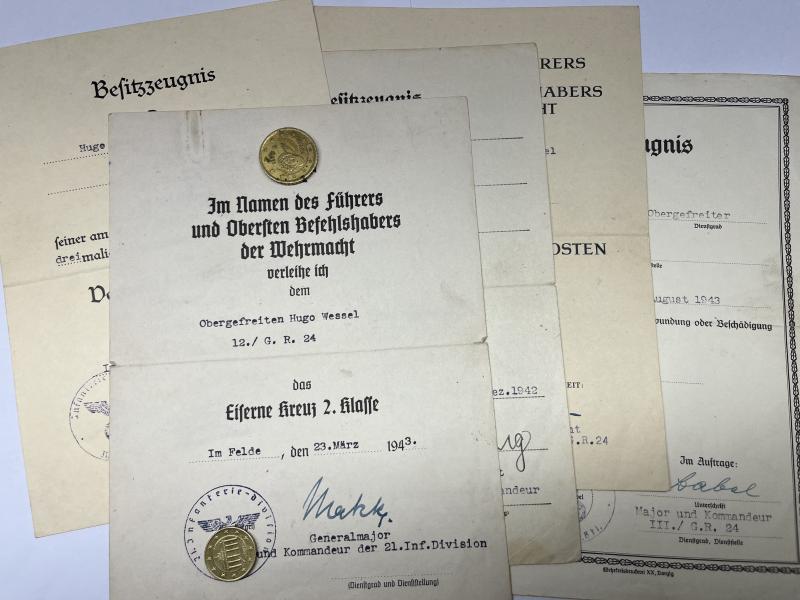 Citation grouping -  WH (Heer) -  21.Inf.Div. - Wessel