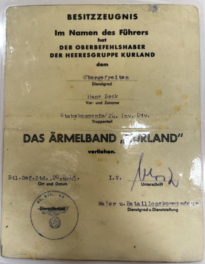 Citation + WH (Heer) - 24.Inf.Div. - Beck