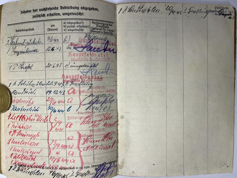 Soldbuch - KM - Mar.Art.Abt.280 - St.Nazaire - Franken