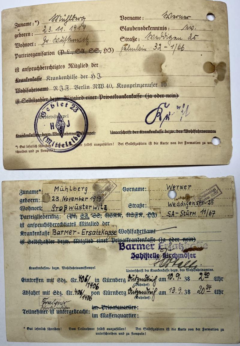 I.D. lot - HY - Reichsparteitag - Mühlberg