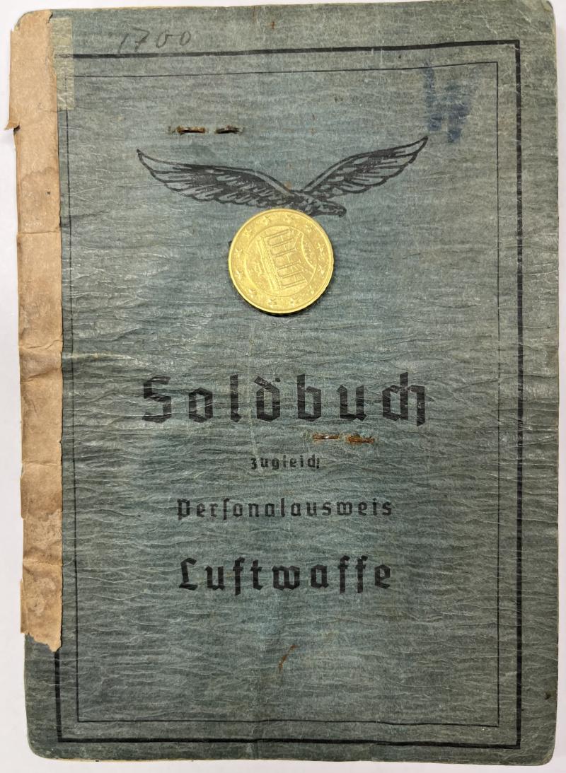 Soldbuch - Luftwaffe - 19.Flak Div. - Crete - Wittfeld