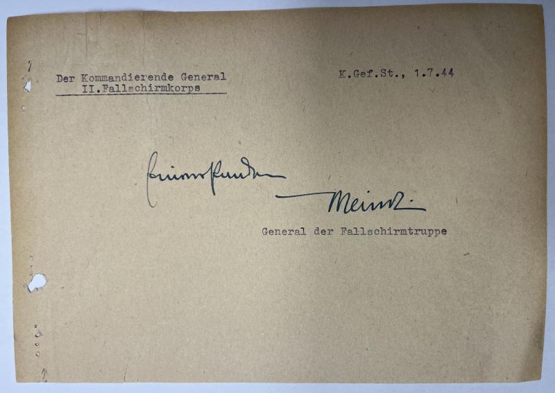 Eugen Meindl - signature