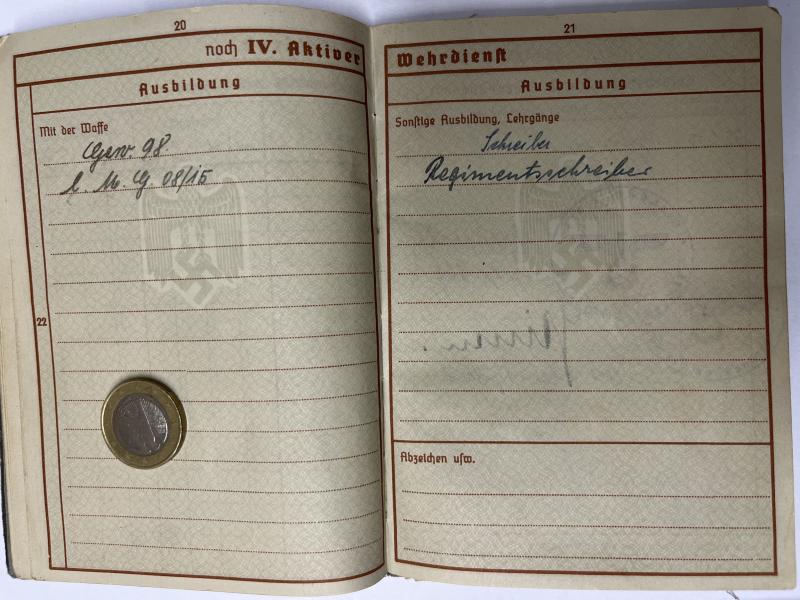 Wehrpass - WH (Heer) - 253.Inf.Div. - Kor(r)ath