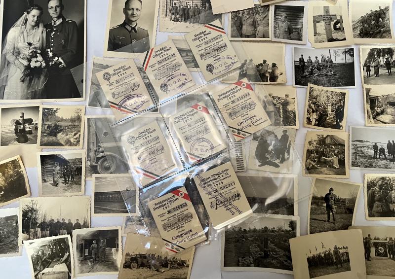 Soldbuch/citation grouping - WH (Heer) - 153.Inf.Div. - Ganss