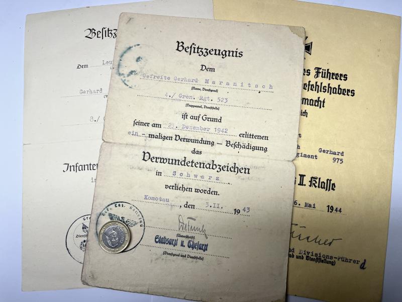 Citation grouping - WH (Heer) - 297.Inf.Div./ 367.Inf.Div. - Maranitsch