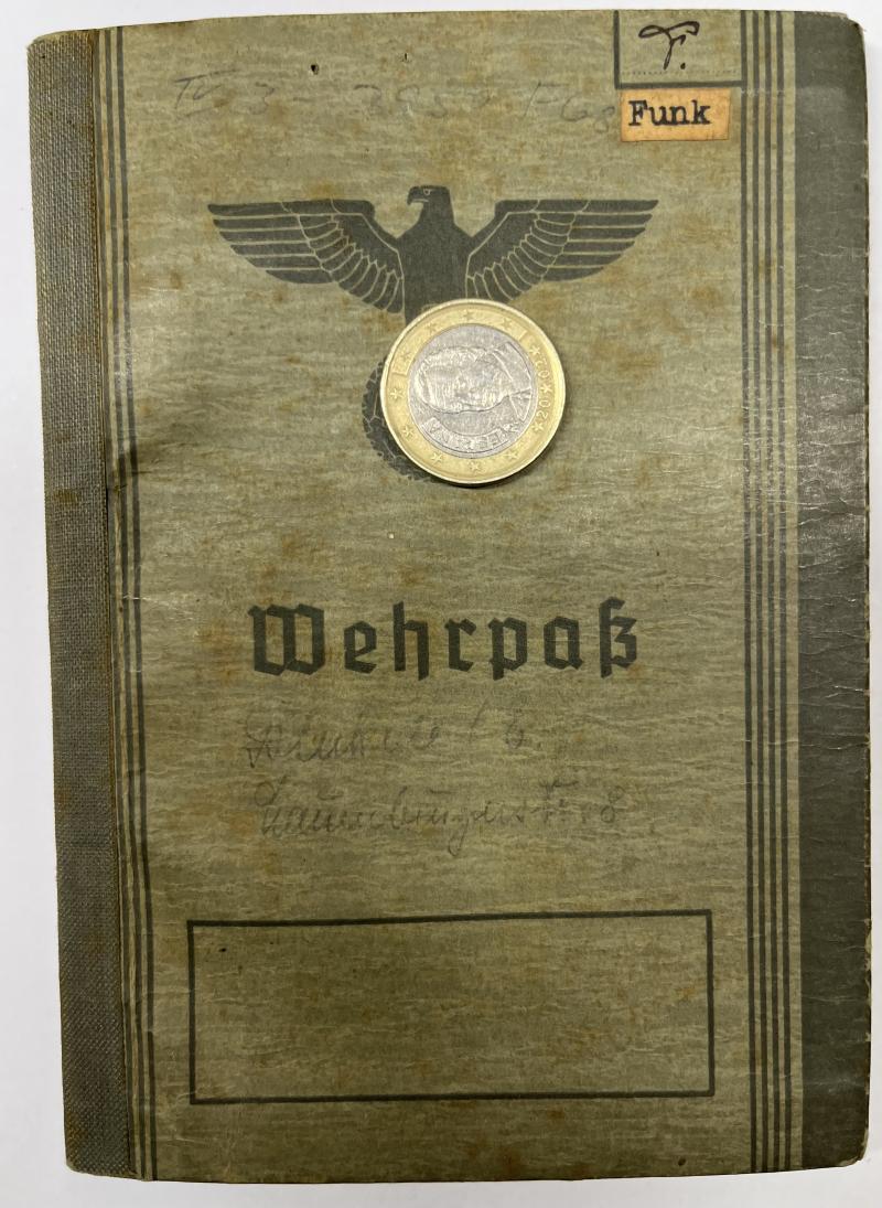 Wehrpass - WH (Heer) - Sanitäts-Park 501 - Funk