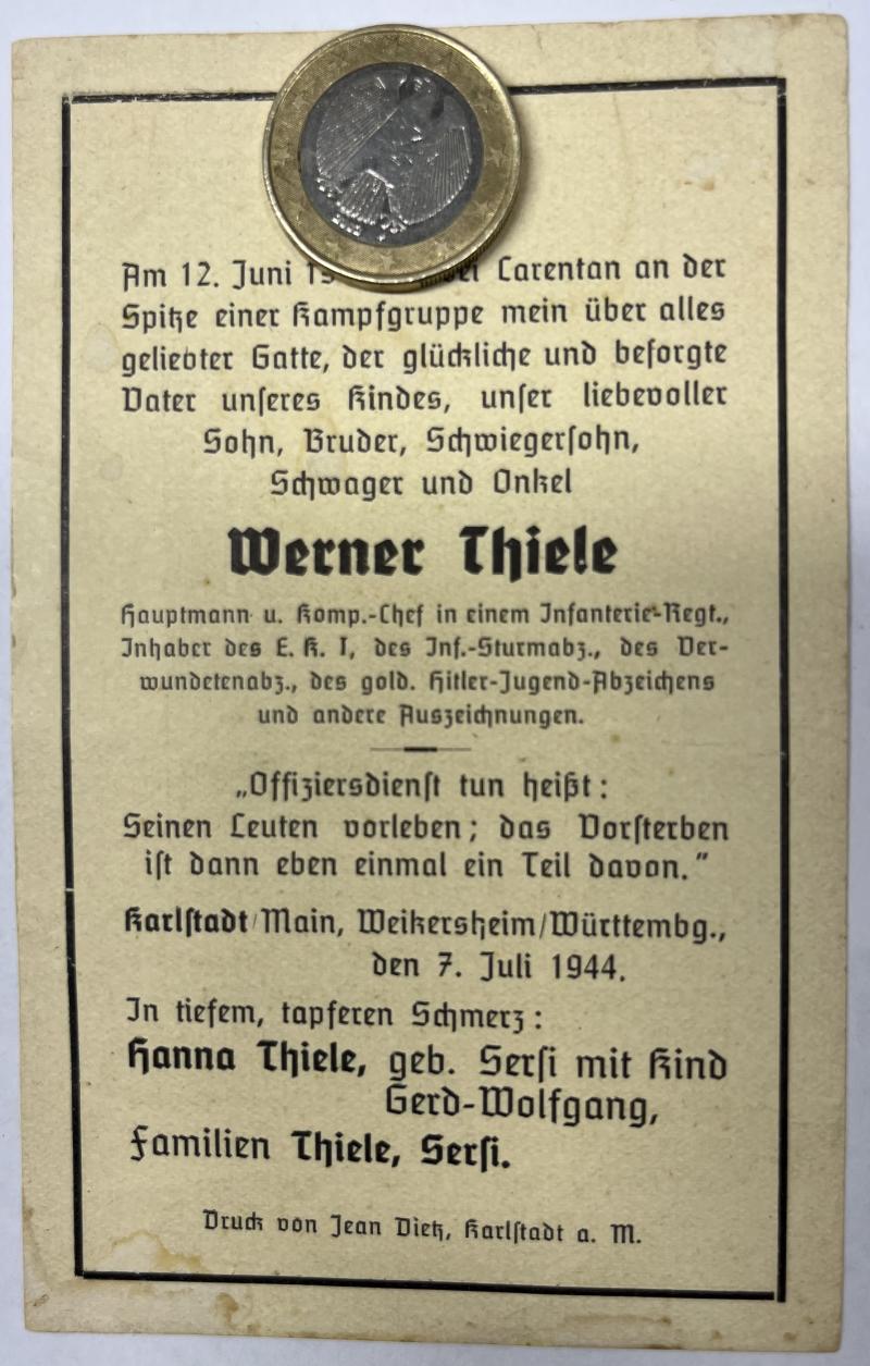 Deathcard - Carentan - Thiele