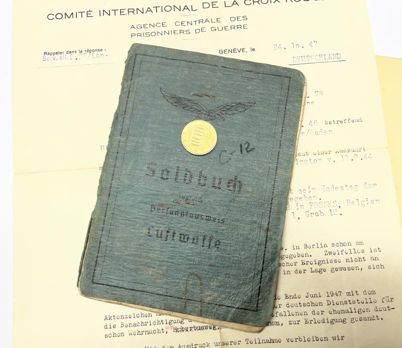 Soldbuch - Luftwaffe - 6.Fschj. Div. - Bender