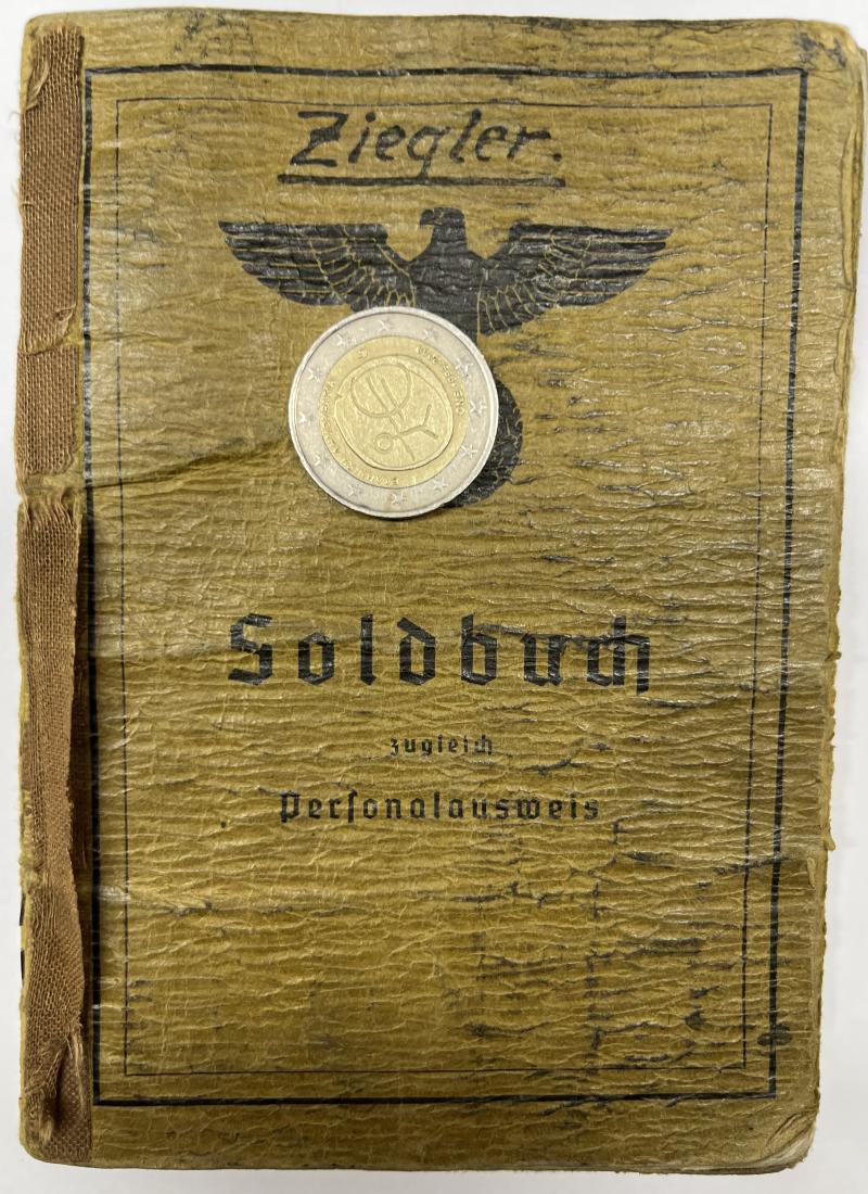 Soldbuch WH (Heer) - Nachschub Btl.505 - Ziegler