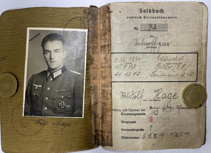 Soldbuch grouping - WH (Heer) - 4.Pz.Div. - Hage