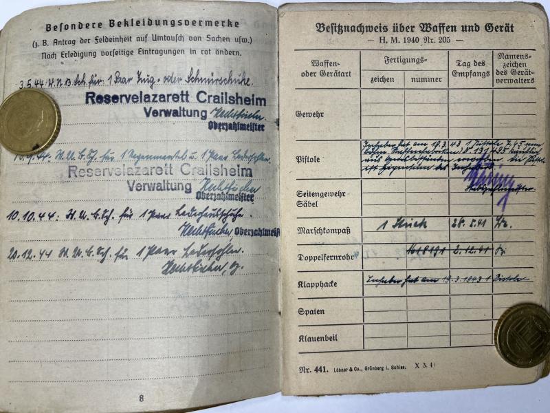 Soldbuch grouping - WH (Heer) - 4.Pz.Div. - Hage