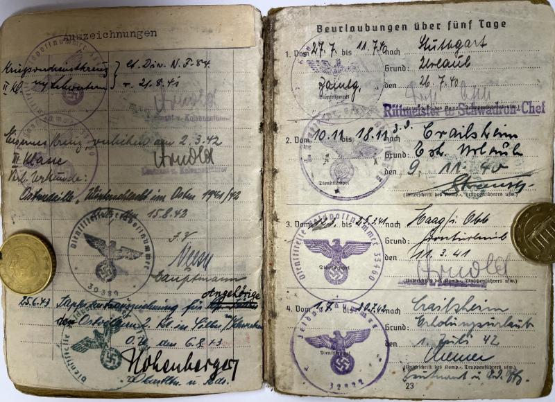 Soldbuch grouping - WH (Heer) - 4.Pz.Div. - Hage