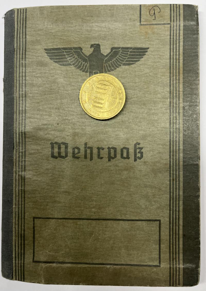 Wehrpass - Luftwaffe - 16.Flak Div. - KIA -Calais - Pammer