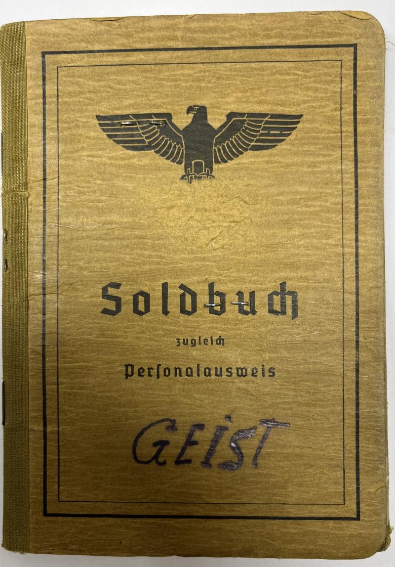 Soldbuch - WH (Heer) - Sich.Batl.752 - Geist
