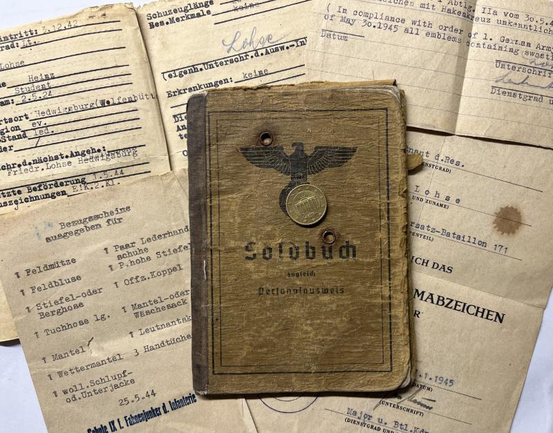 Soldbuch/citation  WH (Heer) - 49.Inf.Div./71.Inf.Div. - Lohse