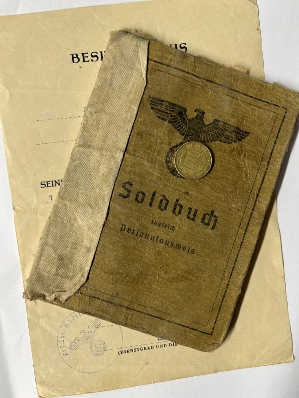 Soldbuch/citation - WH (Heer) - 198.Inf.Div./180.Inf.Div. - Kruppke