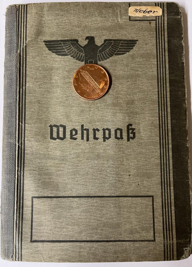 Wehrpass -  WH (Heer) -  Schneeräumkomp.225 - Weber