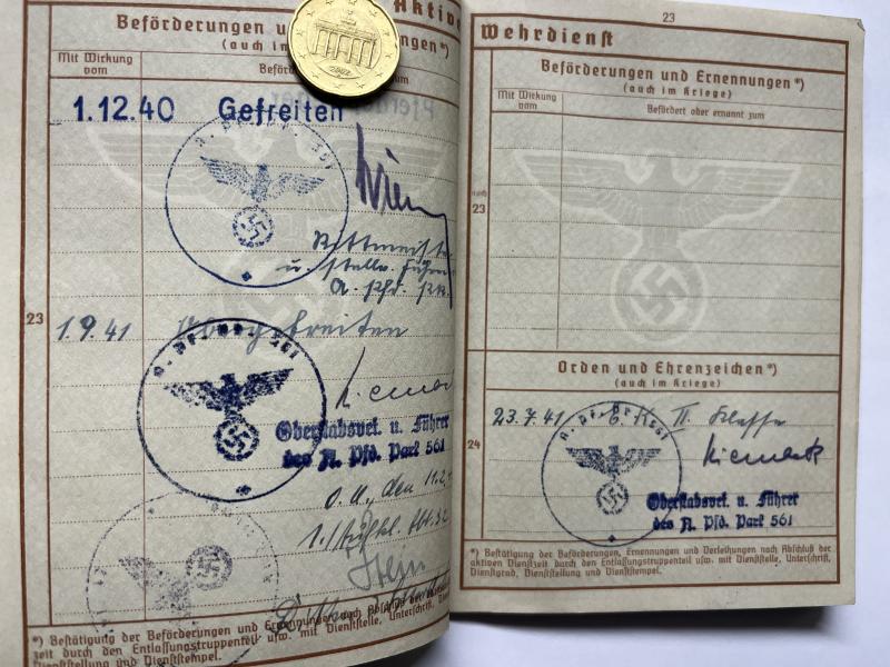 Wehrpass - WH (Heer) - 32.Inf.Div. - Bartsch