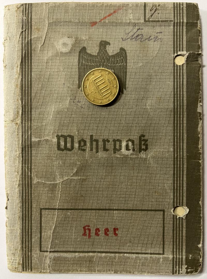 Wehrpass - WH (Heer) - Inf.Div.z.b.V.4 (RAD) Pz.Jagd Verband - Gram
