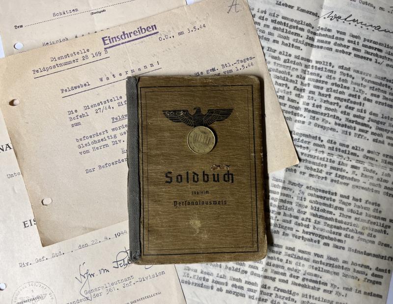 Soldbuch/citations - WH (Heer) - 361.Inf.Div./361.VGD - Watermann