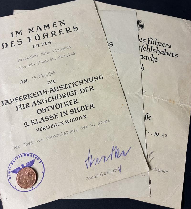 Citation grouping - WH (Heer) - Bau-Pi.Btl.146 / 1.Pz.Armee/9.Armee - Tippmann