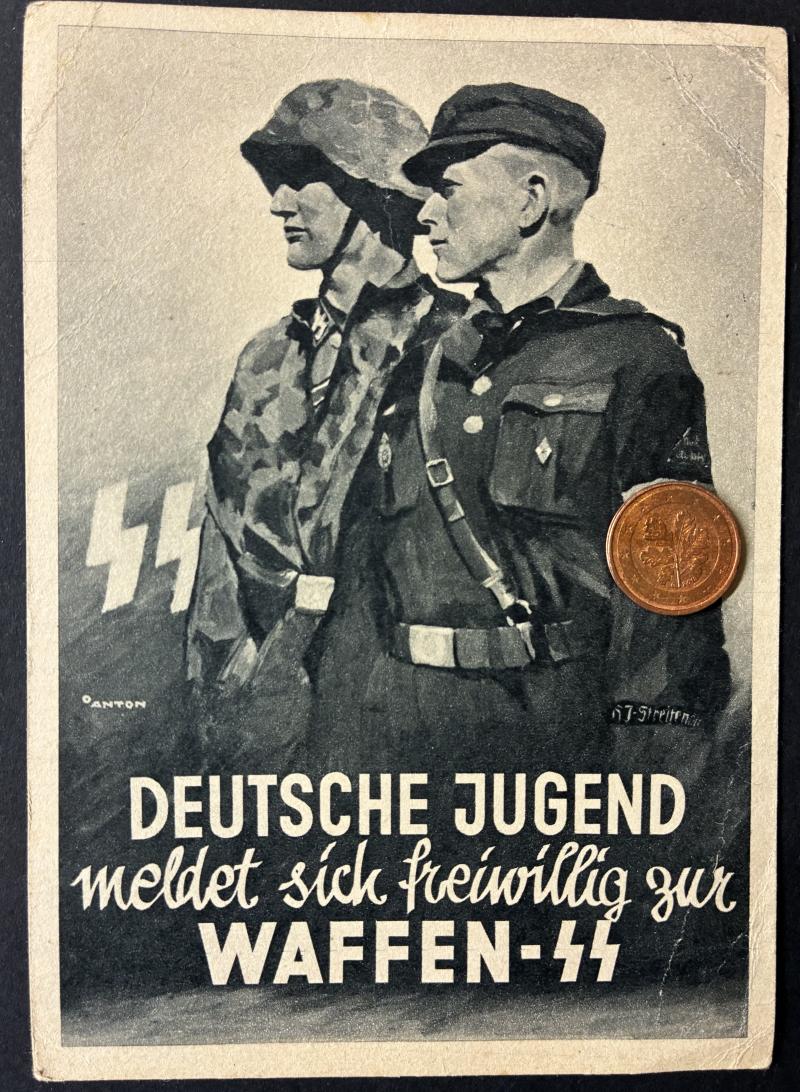 Waffen SS -postcard - 