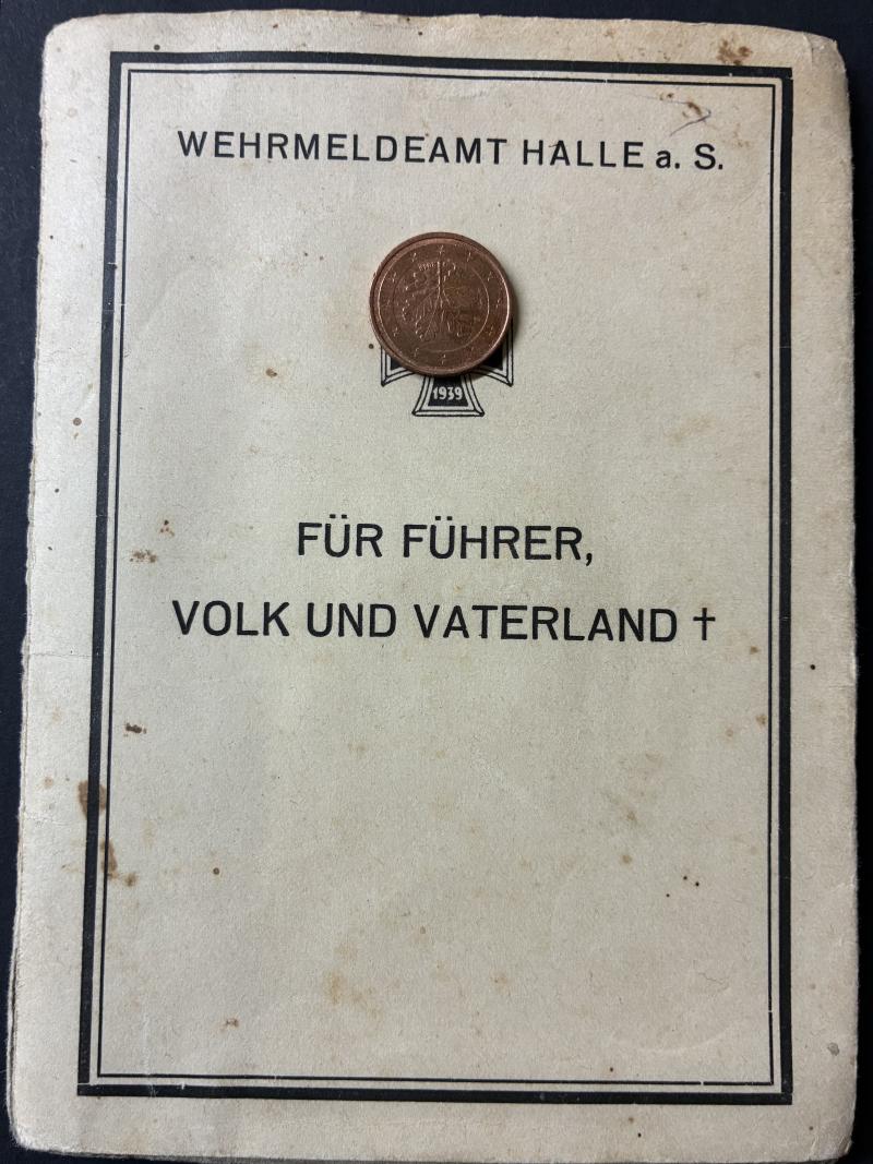 Wehrpass - WH (Heer) - 294.Inf.Div. - Steinbach