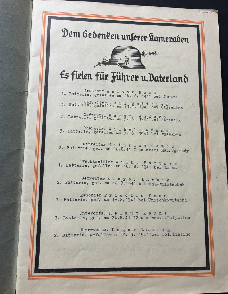 Citation-commemorative grouping - s.Art.Abt.850 - Oelkers