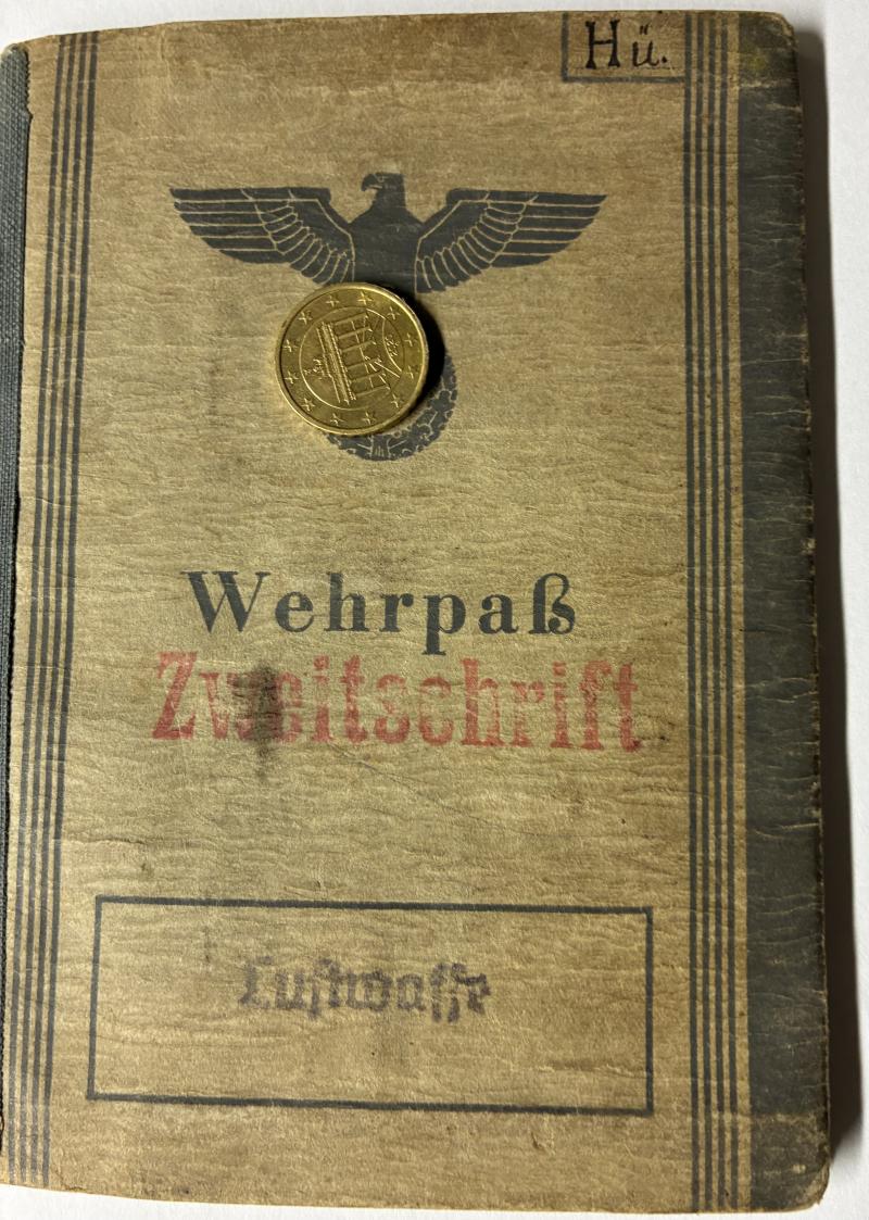 Wehrpass - Luftwaffe - Flaksturm Rgt.35 (mot)/18.Flak Brigade - Normandie - Hüvel