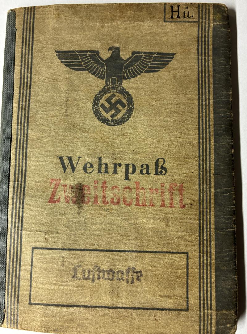 Wehrpass - Luftwaffe - Flaksturm Rgt.35 (mot)/18.Flak Brigade - Normandie - Hüvel