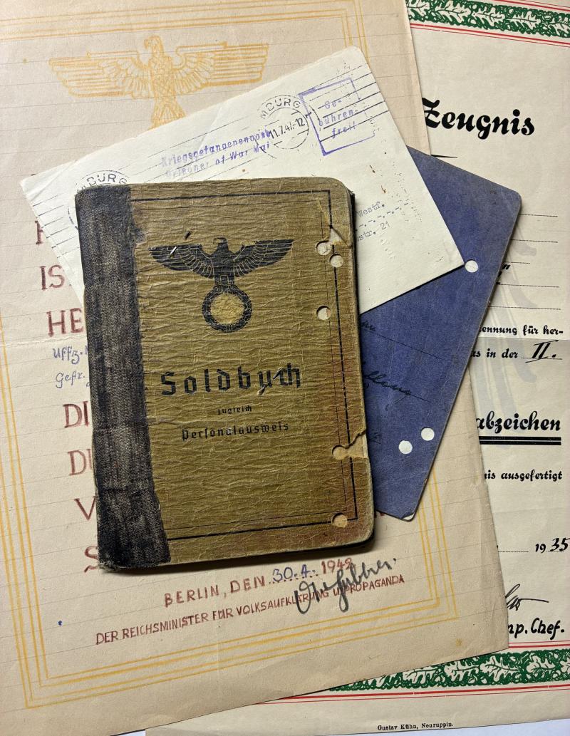 Soldbuch grouping -  WH (Heer) - 6.Inf.Div./6.VGD - Schelling
