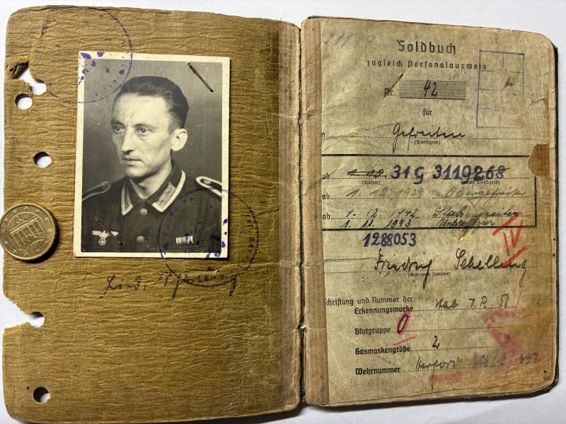 Soldbuch grouping - WH (Heer) - 6.Inf.Div./6.VGD - Schelling