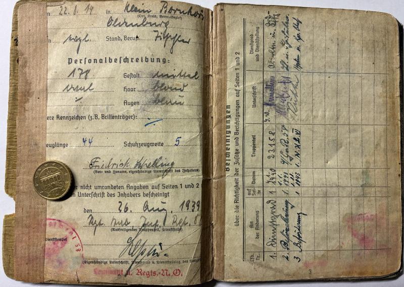 Soldbuch grouping - WH (Heer) - 6.Inf.Div./6.VGD - Schelling