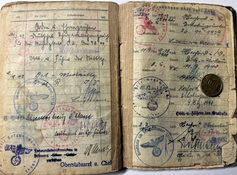 Soldbuch grouping - WH (Heer) - 6.Inf.Div./6.VGD - Schelling