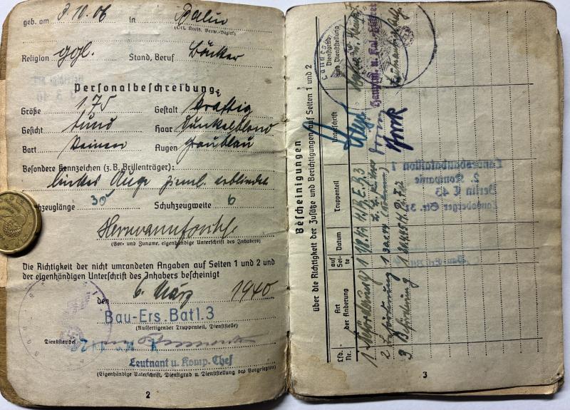 Soldbuch - WH (Heer) -