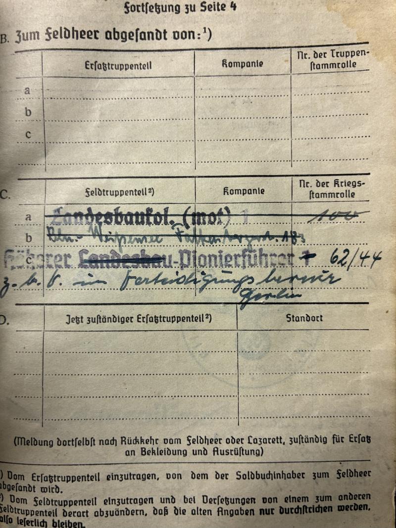 Soldbuch - WH (Heer) -