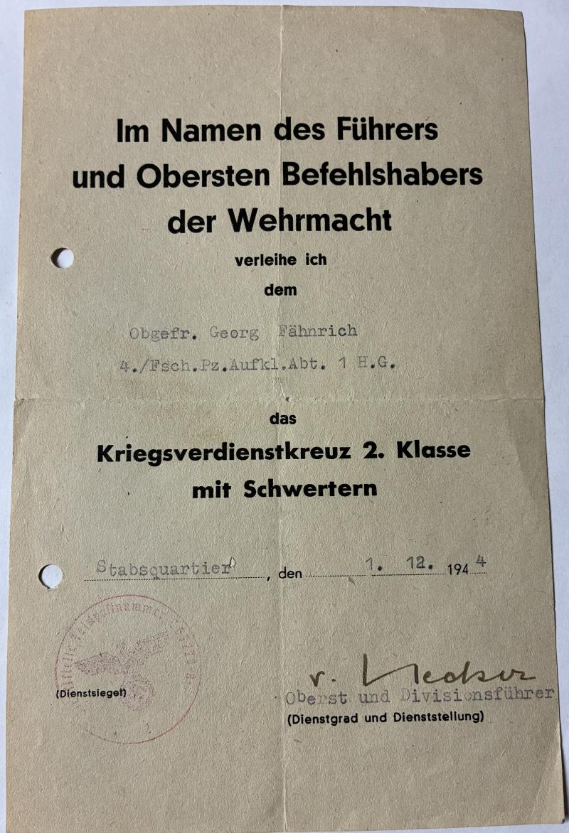 Citation grouping - Fsch.Pz.Aufkl.Abt.