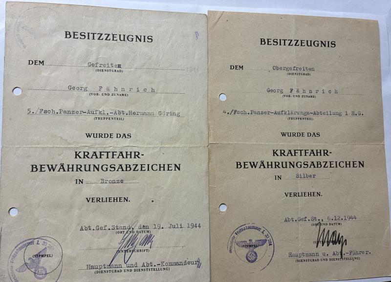 Citation grouping - Fsch.Pz.Aufkl.Abt.