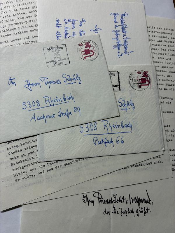 Personal letters - 8.Jäger Div. - Jobst von Volckamer - 1974